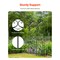 Black Metal Garden Trellis Set Pack of 2 with Powder Coating and Easy Assembly